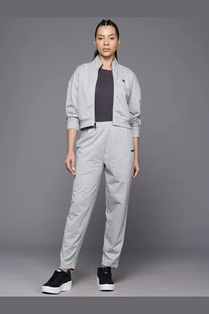 HRX Brand Logo Detail Lifestyle Zip-Up Tracksuit