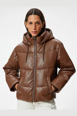 Koton Women Solid Hooded Puffer Jacket