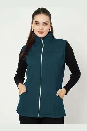 BRINN Women Solid Mock Collar Tailored Jacket