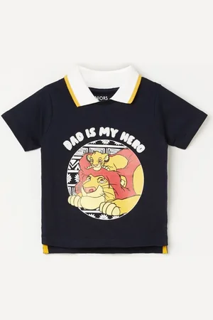 Lifestyle Boys Graphic Printed Polo Collar Cotton T-shirt