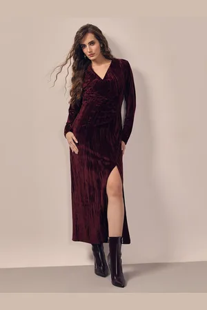 VERO MODA V-Neck Wrap Midi Dress