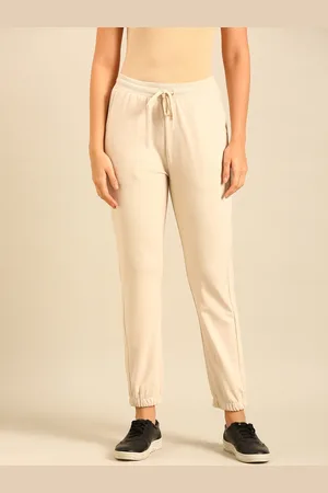 De Moza Women Cotton Relaxed Fit Joggers Trouser