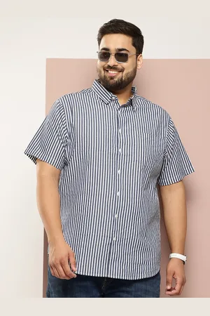 Sztori Men Plus Size Classic Checked Pure Cotton Casual Shirt