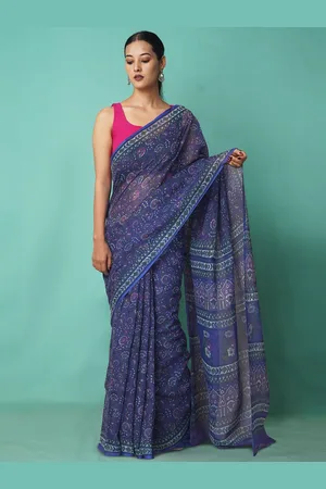 Unnati Silks Floral Net Handloom Kota Saree