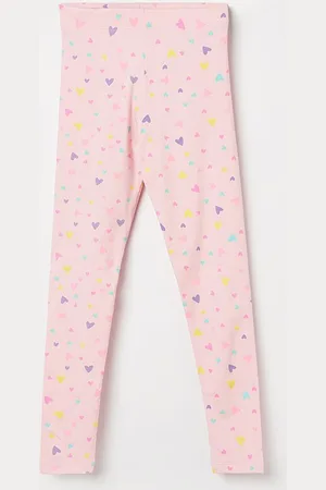 Lifestyle Girls Printed Pure Cotton Leggings