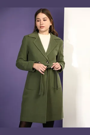 Chemistry Double-Breasted Trench Coat With Belt