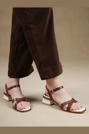 Chemistry Women Colourblocked Block Heel Sandals
