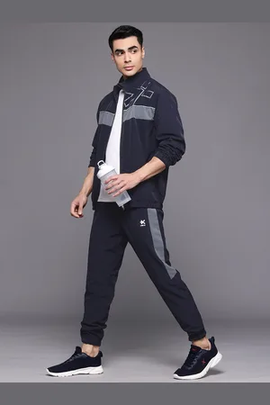 HRX Striped Printed Running Tracksuit