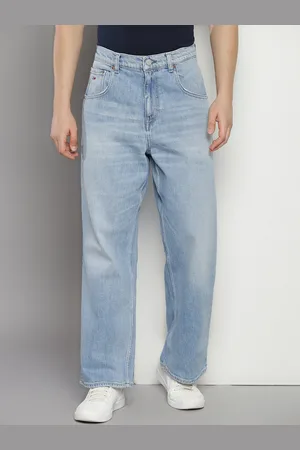 Tommy Hilfiger Men Baggy Fit Mid-Rise Light Fade Jeans