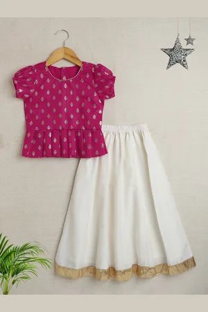 The Magic Wand Girls Printed Ready to Wear Lehenga &