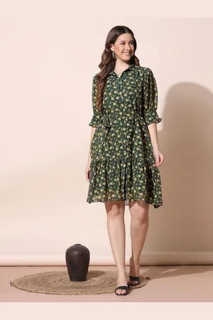 Moda Rapido Women Floral Print Fit & Flare Dress