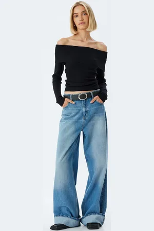 Koton Women Off-Shoulder Pullover Sweater