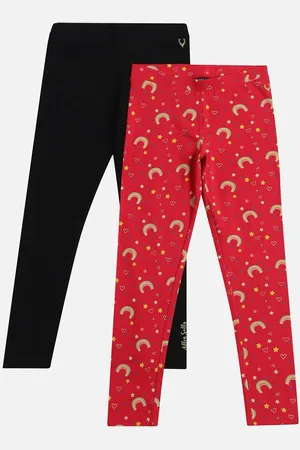 Allen Solly Girls Pack Of 2 Printed Ankle-Length Leggings