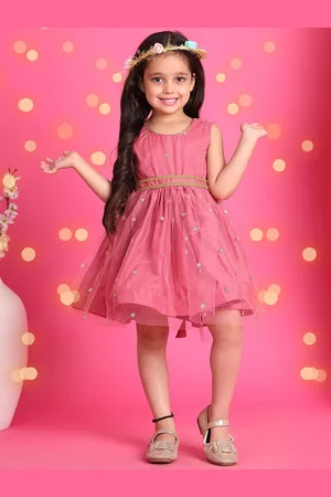 NEUDIS Embellished Net Fit & Flare Dress