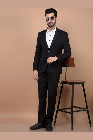 Crimsoune Club Notched Lapel Single-Breasted Two-Piece Suit