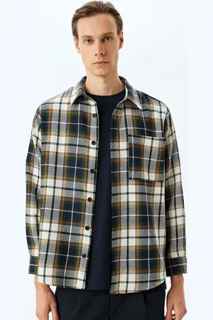 Koton Men Tartan Checks Opaque Checked Casual Shirt