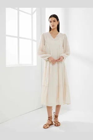 Koton Women Fit & Flare Midi Dress