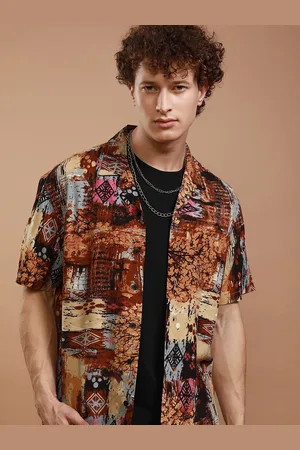 Ketch Men Abstract Printed Casual Shirt