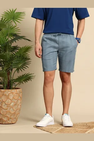 Mast & Harbour Men Self Designed Regular Shorts