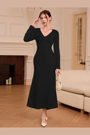 HERE&NOW Women V-Neck Maxi Dress