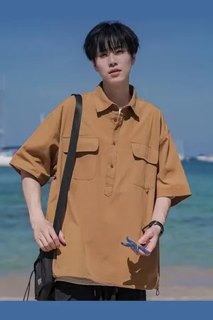 HERE&NOW Men Solid Pocket Detailing Oversized Fit Casual Shirt