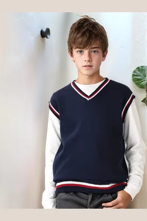 Nautica Boys Colourblocked Vest Sweater