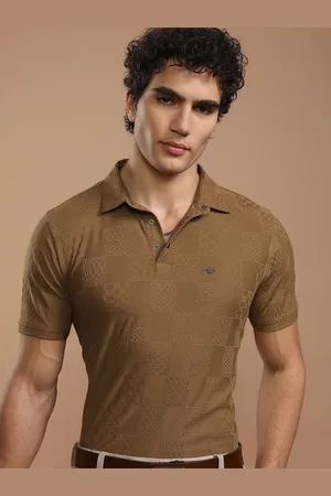 Highlander Men Printed Polo Collar T-shirt