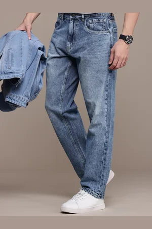 WROGN Men Pure Cotton Anti Fit Heavy Fade Jeans