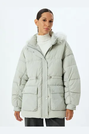 Koton Women Single-Breasted Overcoat