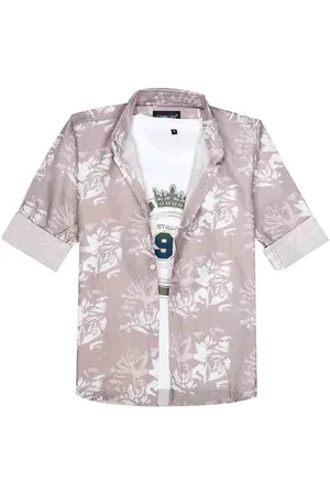 CHARCHIT Boys Comfort Opaque Printed Casual Shirt