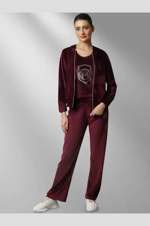 MARC LOUIS Women Hooded Neck Mid-Rise Tracksuits