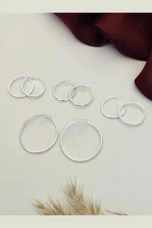 ABDESIGNS Set of 4 Silver-Plated Adjustable Toe Rings