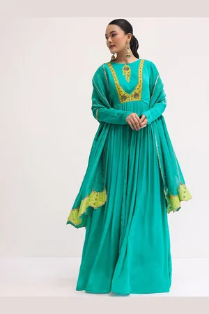 KALKI Fashion Embroidered Pleated Anarkali Kurta With Dupatta
