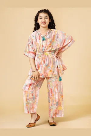 A.T.U.N. Girls Printed Top With Pyjamas