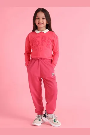 Ralph Lauren Girls Solid Classic High-Rise Joggers Trousers