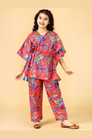A.T.U.N. Girls Printed Top With Pyjama