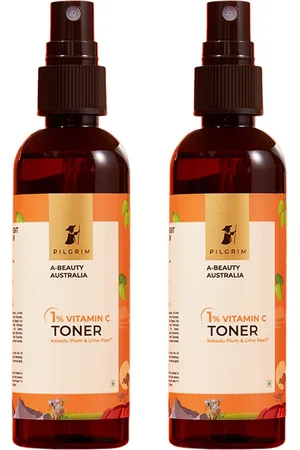 Pilgrim Set Of 2 A-Beauty Australia 1% Vitamin C Toner With Kakadu Plum - 100ml Each