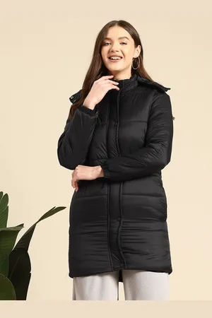 Mast & Harbour Detachable Hood Longline Padded Jacket