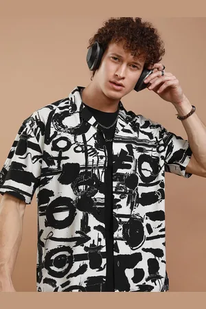 Ketch Men Opaque Abstract Printed Casual Shirt
