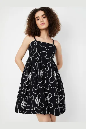 Max Collection Women Cotton Printed Fit & Flare Dress