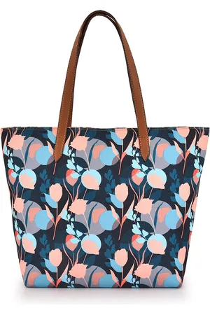 DressBerry Printed Shopper Shoulder Bag with Applique