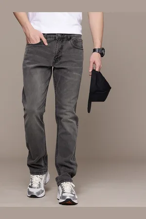 WROGN Men Straight Fit Light Fade Stretchable Jeans
