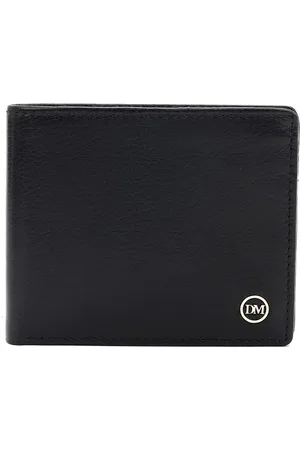 Da Milano Men Textured Leather Two Fold Wallet