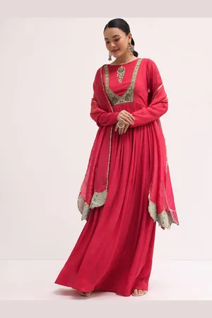 KALKI Fashion Embroidered Pleated Anarkali Kurta With Dupatta