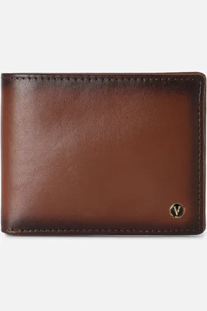 Van Heusen Men Textured Leather Two Fold Wallet