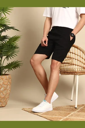 Mast & Harbour Men Self Designed Regular Shorts