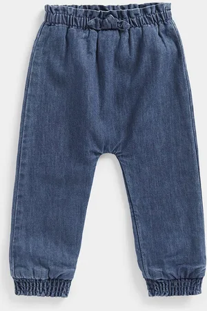 Mothercare Girls Mid-Rise Cotton Jogger Jeans