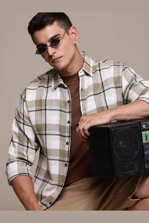 Roadster The Life Co. Checked Relaxed Fit Casual Shacket