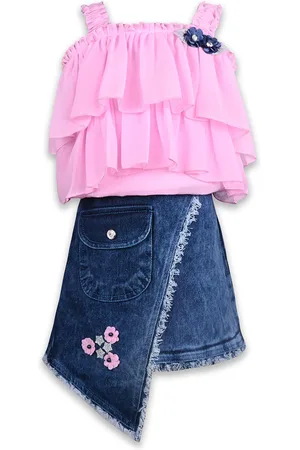 Wish Karo Girls Top with Skirt