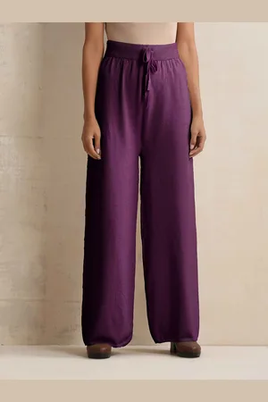 trueBrowns Women Relaxed Flared Trousers